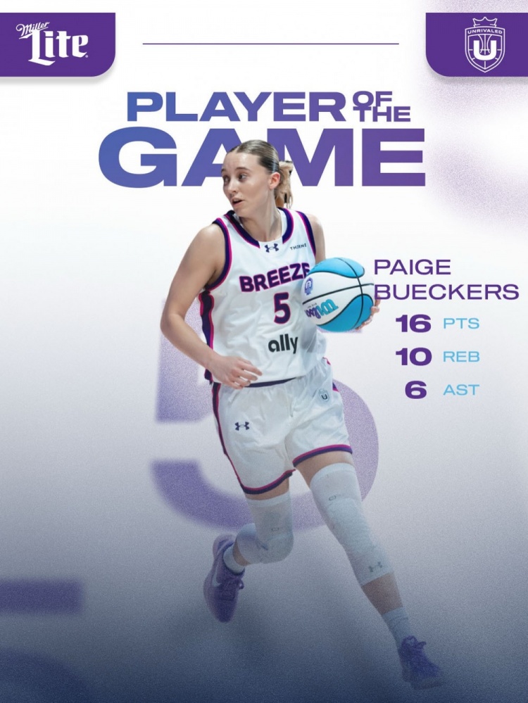 华体会体育-佩奇·布克斯第二轮Unrivaled比赛砍16+10+6！投中最后目标致胜球